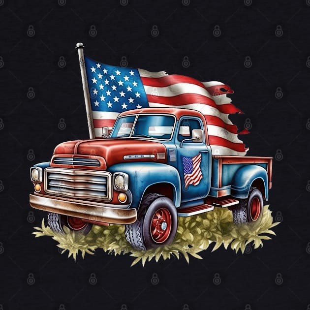 4th of July Ford Pickup Design by Kingdom Arts and Designs